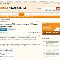 Latam alcanz 508 operaciones de M&A en tercer trimestre